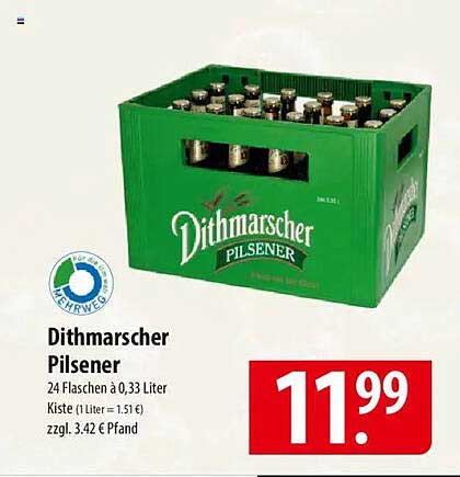 Dithmarscher Pilsener – 24 Flaschen à 0,33 Liter