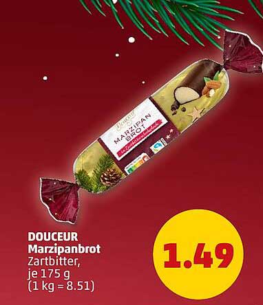 DOUCEUR Marzipanbrot Zartbitter, je 175 g