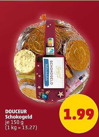 DOUCEUR Schokogeld 150 g
