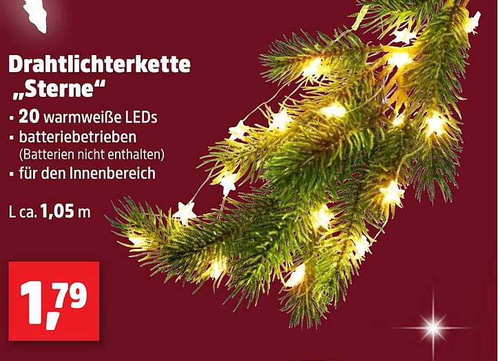 Drahtlichterkette „Sterne“