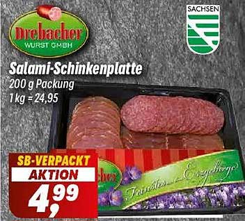 Drebacher Salami-Schinkenplatte 200 g – Aktionspreis nur 4,99!