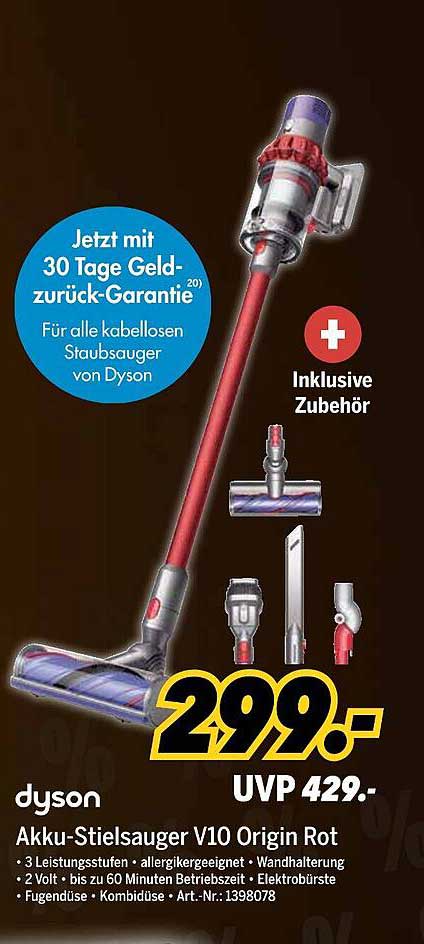 Dyson Akku-Stielsauger V10 Origin Rot
