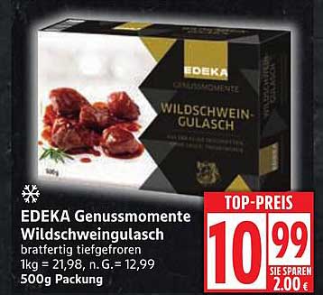 EDEKA Genussmomente Wildschweingulasch 500g