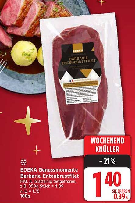 EDEKA Genusssmomente Barbarie-Entenbrustfilet