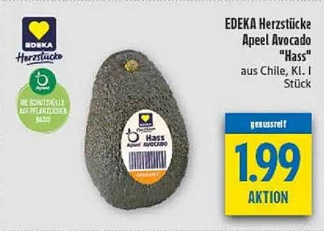 EDEKA Herzstücke Apeel Avocado "Hass" aus Chile, Kl. I Stück