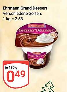 Ehrmann Grand Dessert 190 g - Vielfältiger Genuss für jeden Anlass