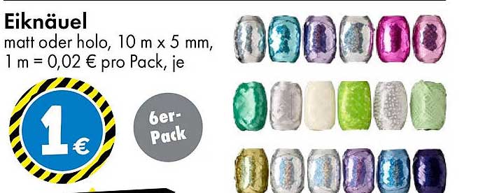 Eiknäuel – 6er-Pack Matt oder Holo