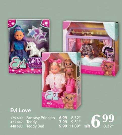 Evi Love - Fantasy Princess, Teddy und Teddy Bed