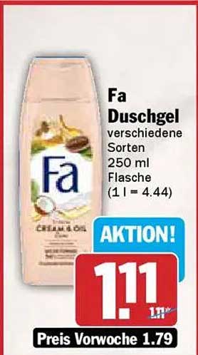 Fa Duschgel verschiedene Sorten 250 ml Flasche