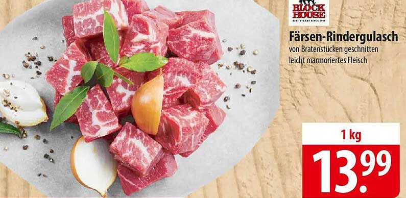 Färsen-Rindergulasch von BLOCK HOUSE