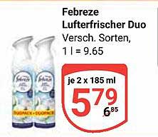 Febreze Luftfrischer Duo 185 ml (2er-Pack)