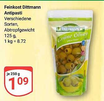 Feinkost Dittmann Antipasti - Grüne Oliven