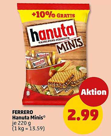 FERRERO Hanuta Minis – leckere Haselnuss-Schnitte