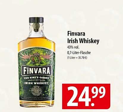 Finvara Irish Whiskey 0,7-Liter-Flasche