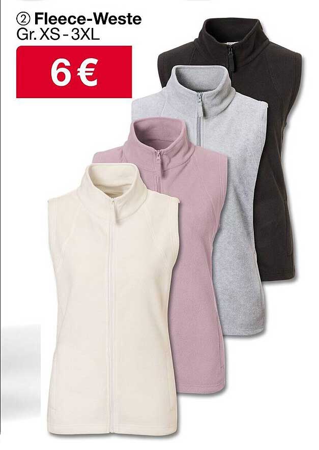 Fleece-Weste Gr. XS - 3XL