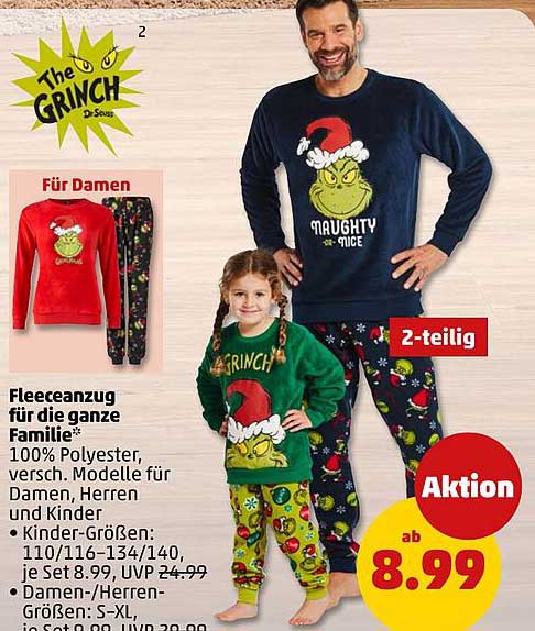 Fleeceanzug für die ganze Familie - The Grinch