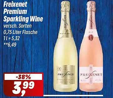 Freixenet Premium Sparkling Wine 0,75 Liter Flasche - nur 3,99 €!