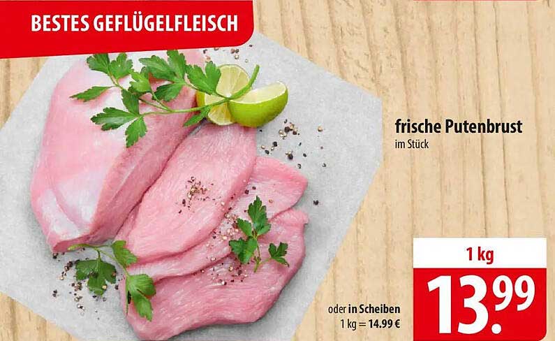 frische Putenbrust im Stück