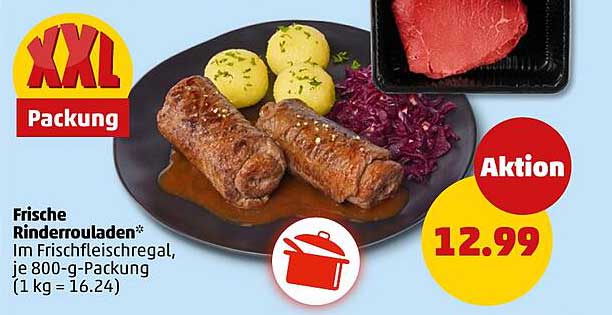 Frische Rinderrouladen - XXL Packung
