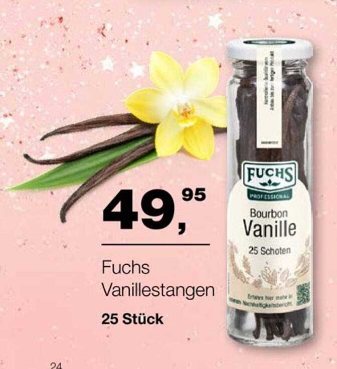Fuchs Vanillestangen - Bourbon Vanille 25 Stück