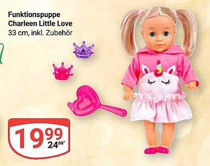 Funktionspuppe Charleen Little Love 33 cm, inkl. Zubehör