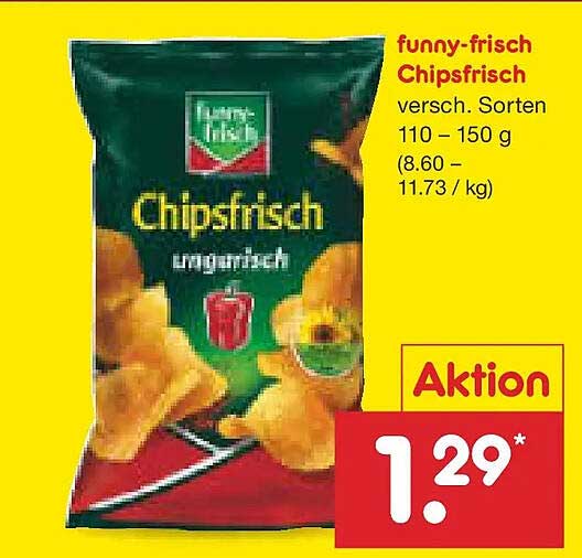 funny-frisch Chipsfrisch 110 - 150 g