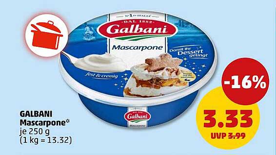 GALBANI Mascarpone 250 g - frisch & cremig