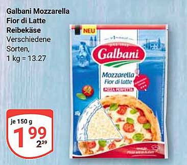 Galbani Mozzarella Fior di Latte Reibkäse