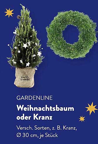 GARDENLINE Weihnachtsbaum oder Kranz