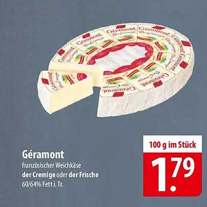 Géramont französischer Weichkäse – Creamy oder Fresh