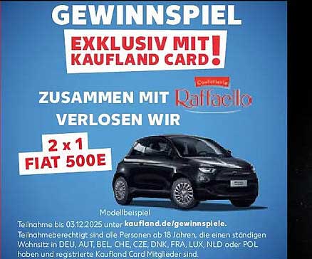 Gewinne mit unserem exklusiven Gewinnspiel – 2 x 1 FIAT 500E