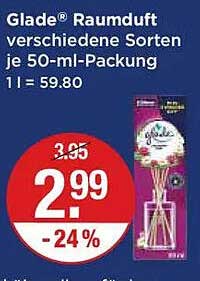 Glade® Raumduft verschiedene Sorten je 50-ml-Packung