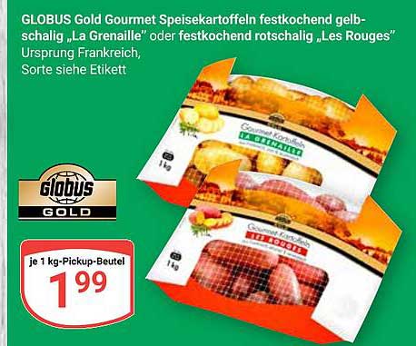 GLOBUS Gold Gourmet Speisekartoffeln festkochend gelb-schalig 'La Grenaille' oder festkochend rotschalig 'Les Rouges'
