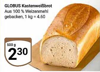 GLOBUS Kastenweißbrot 500 g - frisch und lecker