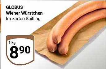 GLOBUS Wiener Würstchen im zarten Saitling