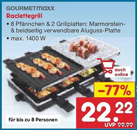 GOURMETmaxx Raclettegrill