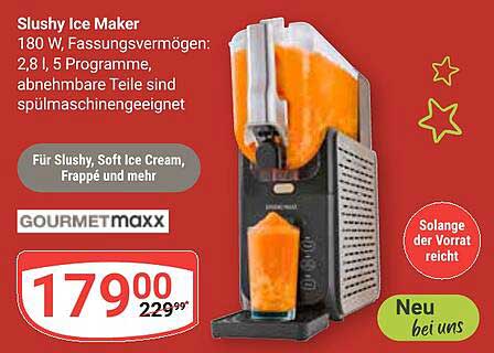 GOURMETmaxx Slushy Ice Maker - Ihr perfekter Begleiter für erfrischende Leckereien!