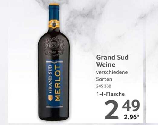 Grand Sud Merlot - 1-Liter-Flasche