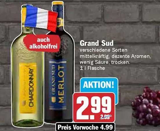 Grand Sud - Verschiedene Sorten, 1 L Flasche