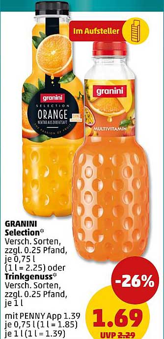 GRANINI Selection - Verschiedene Sorten für erfrischenden Genuss