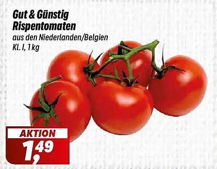 Gut & Günstig Rispetomaten aus den Niederlanden/Belgien 1 kg