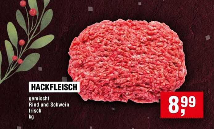 Hackfleisch gemischt Rind und Schwein frisch