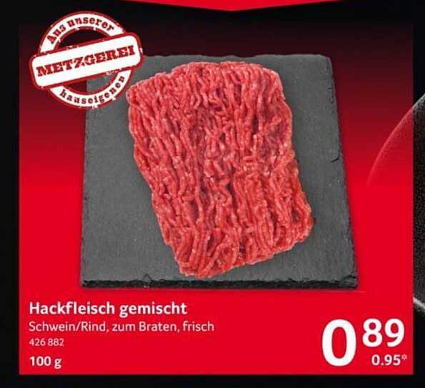 Hackfleisch gemischt Schwein/Rind, zum Braten, frisch