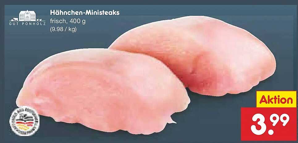 Hähnchen-Ministeaks frisch, 400 g