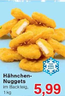 Hähnchen-Nuggets im Backteig, 1 kg