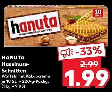 HANUTA Haselnuss-Schnitten