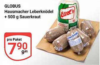 Hausmacher Leberknödel + 500 g Sauerkraut