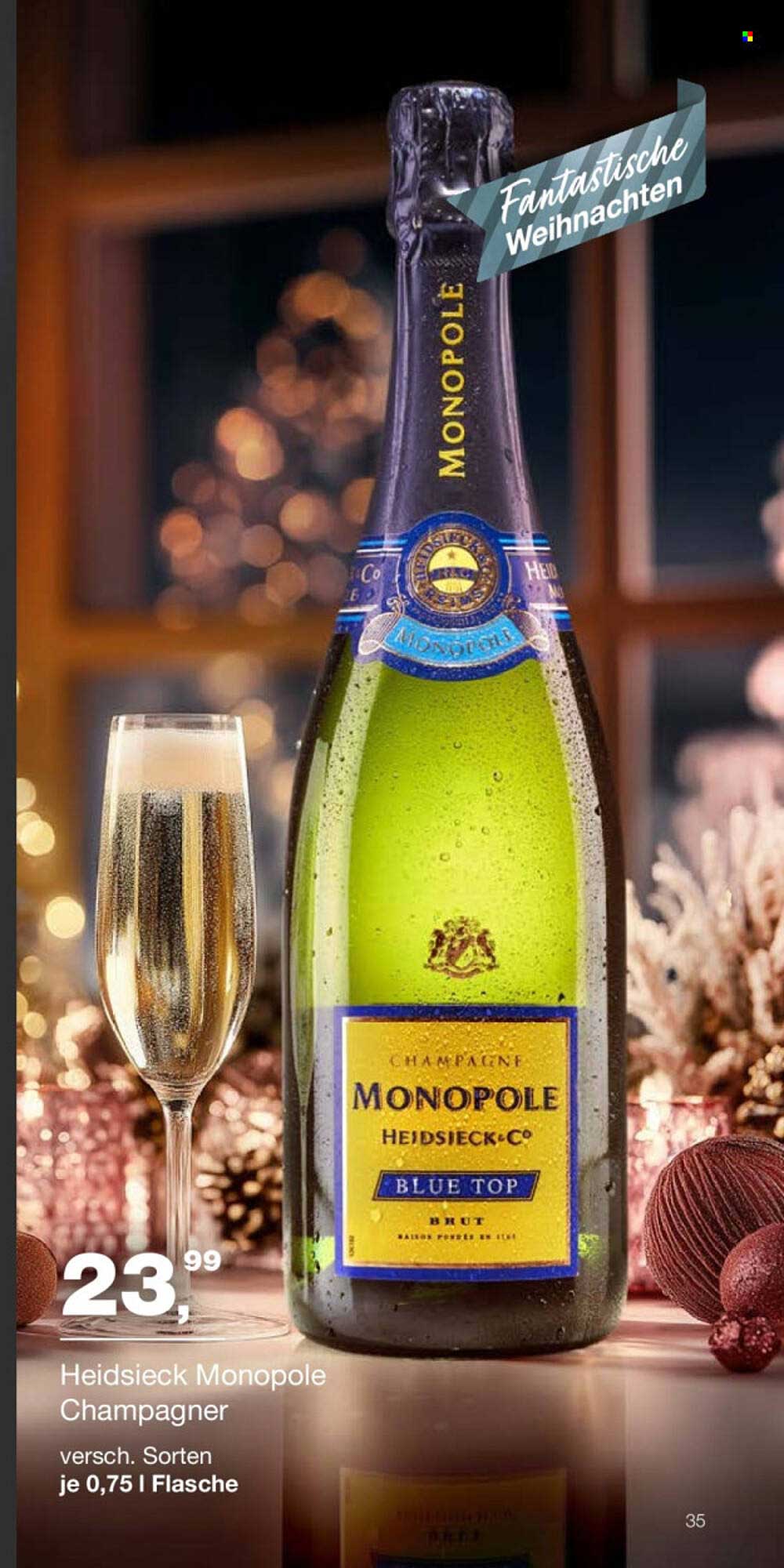 Heidsieck Monopole Champagner, verschiedene Sorten, je 0,75 l Flasche
