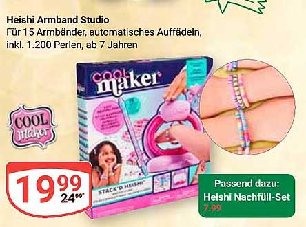 Heishi Armband Studio - Für 15 Armbänder, automatisches Auffädeln, inkl. 1.200 Perlen, ab 7 Jahren