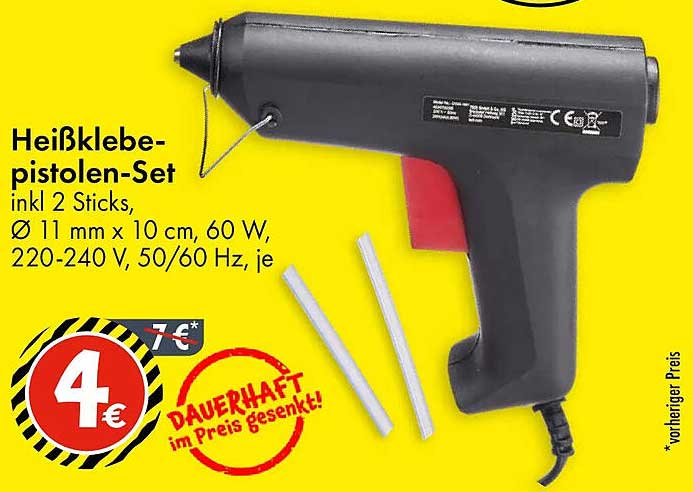 Heißklebe-Pistolen-Set inkl. 2 Sticks
